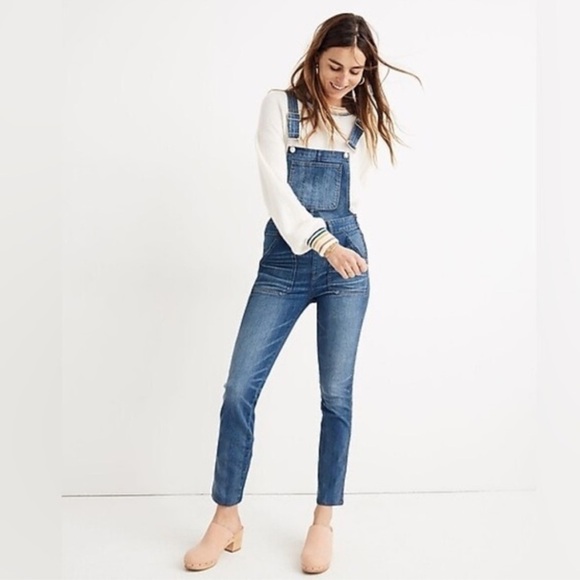 Madewell Skinny Overall - Size S - EUC - Medium Blue Wash Denim Jeans - Picture 9 of 12
